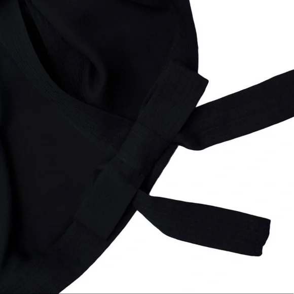 Oscar de la Renta Navy Blue Silk Blouse with white rose buttons